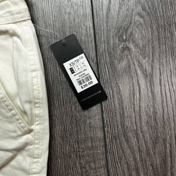 Forever 21 White Cargo Light Weight Pants XS NWT New Extra Small - Picture 5 of 11